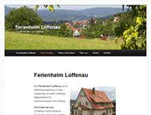 Tablet Screenshot of ferienheim-loffenau.de